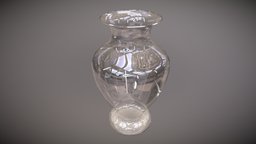 Simple Glass Vase flowervase, vase, gameprop, vase-flower, glass, gameasset, vase-model, glassvase, noai