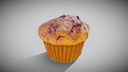 MacGuffin Muffin food, baked, normalmap, normal, normal-map, muffin, remesh, blueberry, remeshed, stale, baked-textures, substance, blender, substance-painter, macguffin