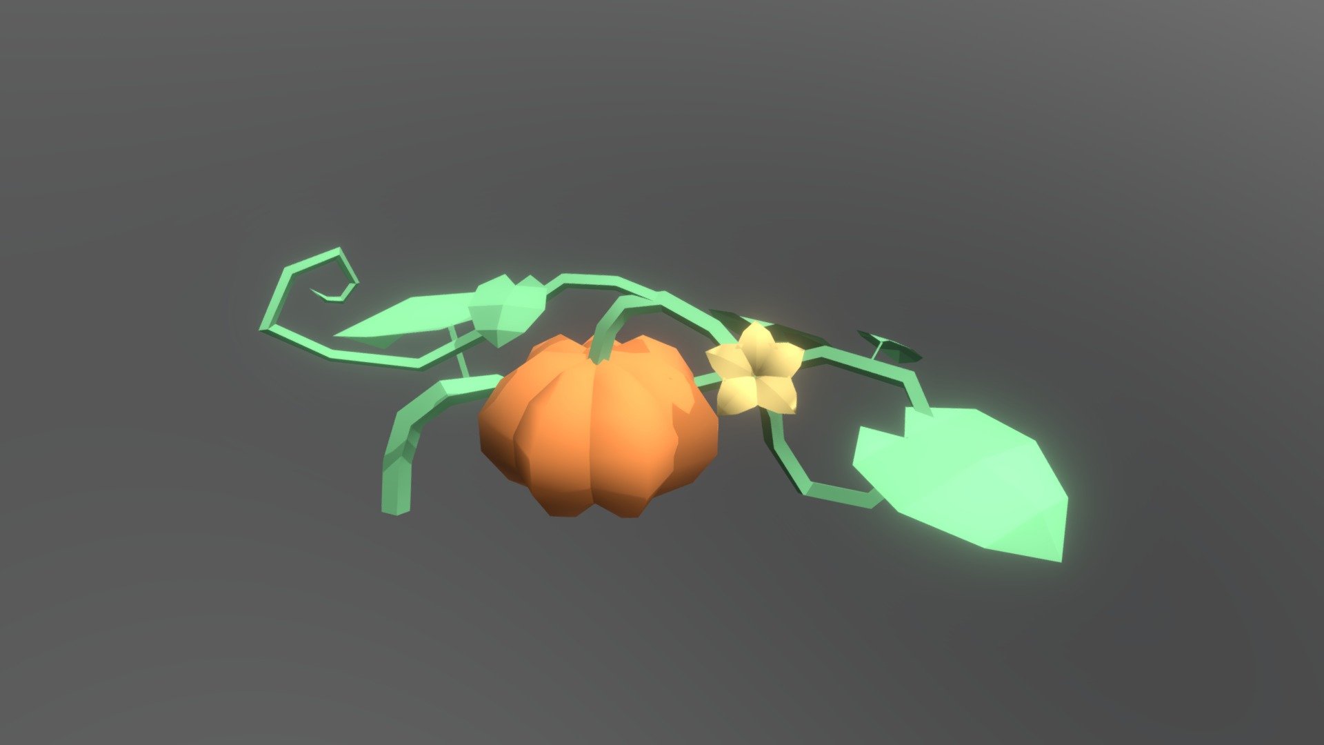 A nice little low-poly pumpkin - Pumpkin1 - Buy Royalty Free 3D model by Onigraphics - VR e Games (@drop05) 3d model