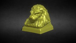 The Golden Lion Gryffindor keycap stl, mech, mechanical, printed, printable, harrypotter, artisan, keycaps, gryffindor, keycap, hogwartslegacy