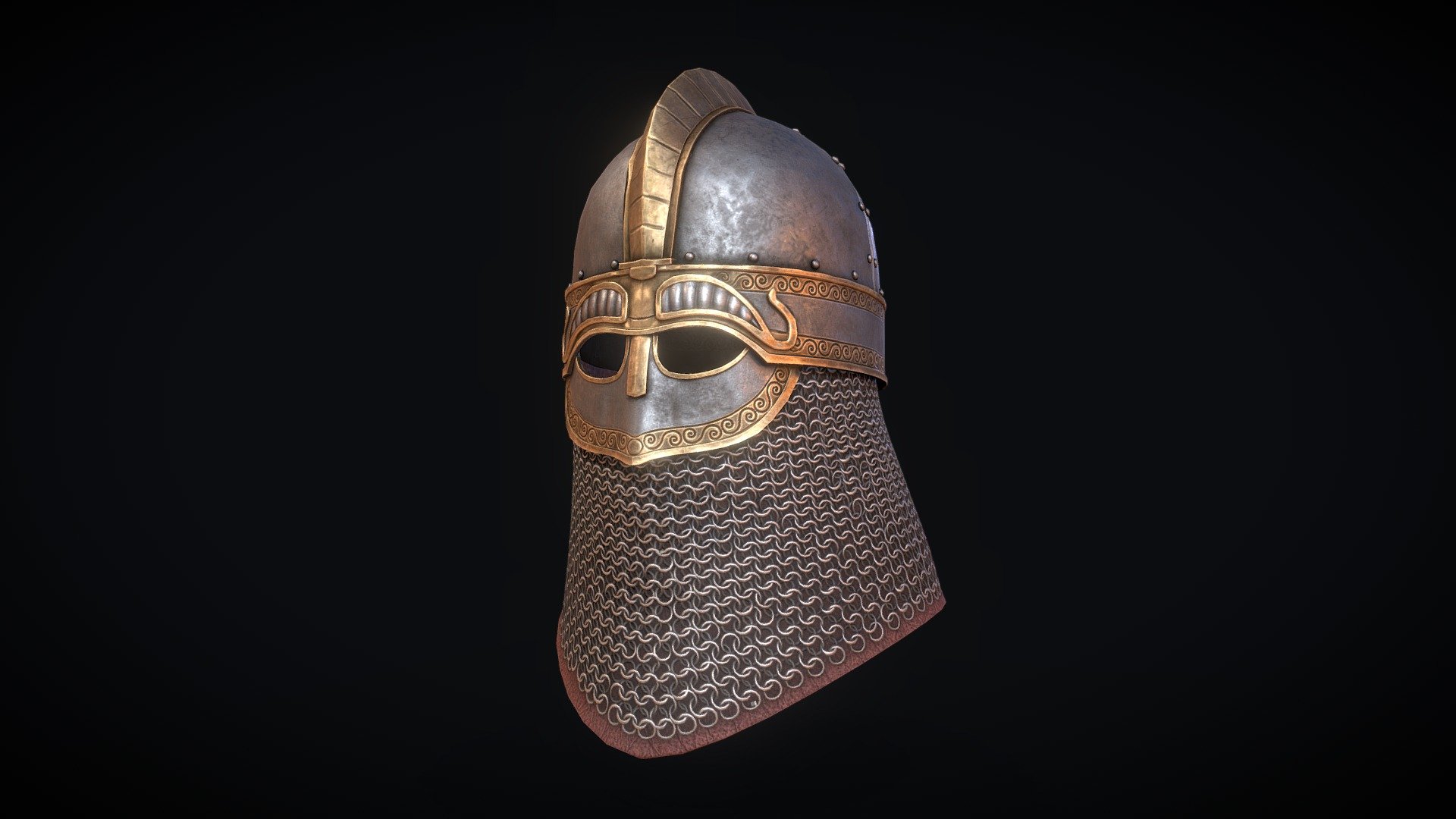 afther watching the northman i realy got into viking age stuff again.
So i made a helmet losely based on a lot of pictures i found so its not realy historicaly accurate.
The chainmail and engraving is modeled for a change so that was quite a challange.

The helmet is made for one of my bannerlord mods - Viking Helmet - 3D model by adamnsexyname (Pieter) (@adamnsexyname) 3d model