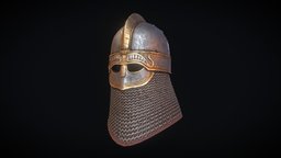 Viking Helmet armour, viking, england, scandinavian, lord, saxon, norse, bannerlord, noble, nobleman, norsemythology, helmet, royal