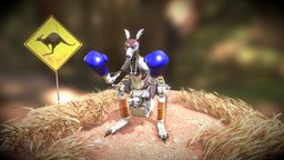 Roo-Bot australia, kangaroo, substancepainter, substance, maya2018, robot, sonyrobotchallenge