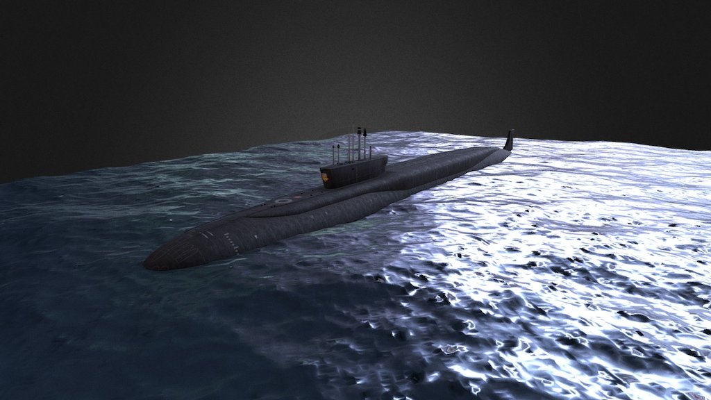 submarine 955 - Borei submarine 955 - 3D model by same_rus 3d model