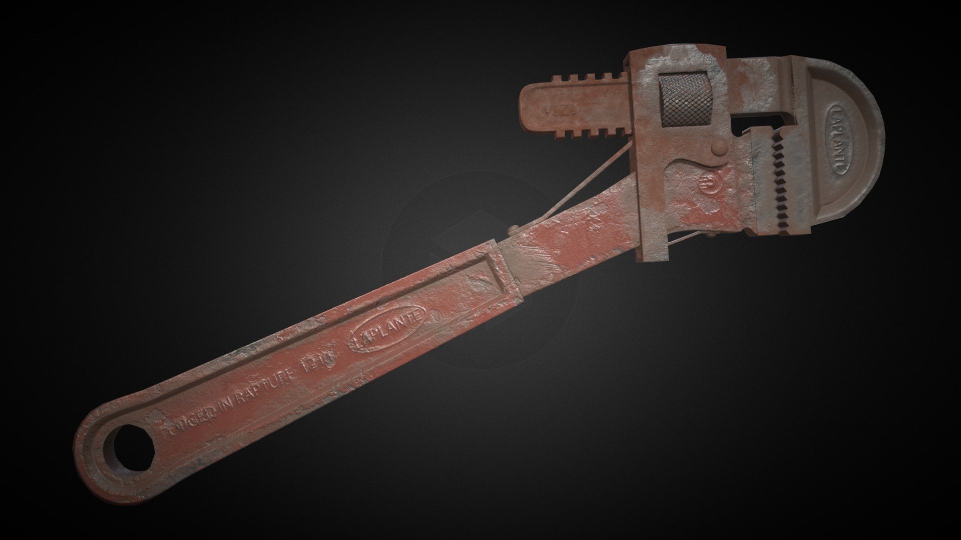 I made this pipe wrench for an assignment for uni. We were given over 6 weeks to model the high poly, low poly (in 3ds max) then we had to bake and texture the object in substance painter or photoshop. I chose substance painter. My materials were made in substance designer - Pipe Wrench - 3D model by burstasia 3d model