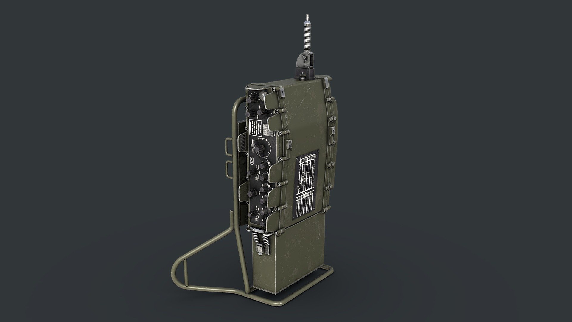 Military radio Clansman RT320-L - 3D model by seenoise 3d model