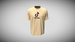 Sporty T- Shirt TikTok base, 3dmodels, shirt, fashion, top, tee, casual, 3ddesign, apparel, textiledesign, texture, design, 3dmodel, 3dmodeling, tiktok, tiktok-3d, appareldesigns