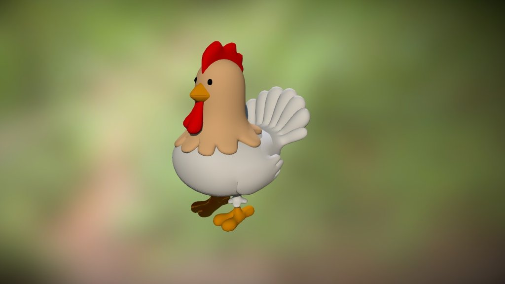 For Bee and Bird Animation Studio / Niloya Cartoon Movie - Chicken - 3D model by mmtdz (@mehmetduz) 3d model