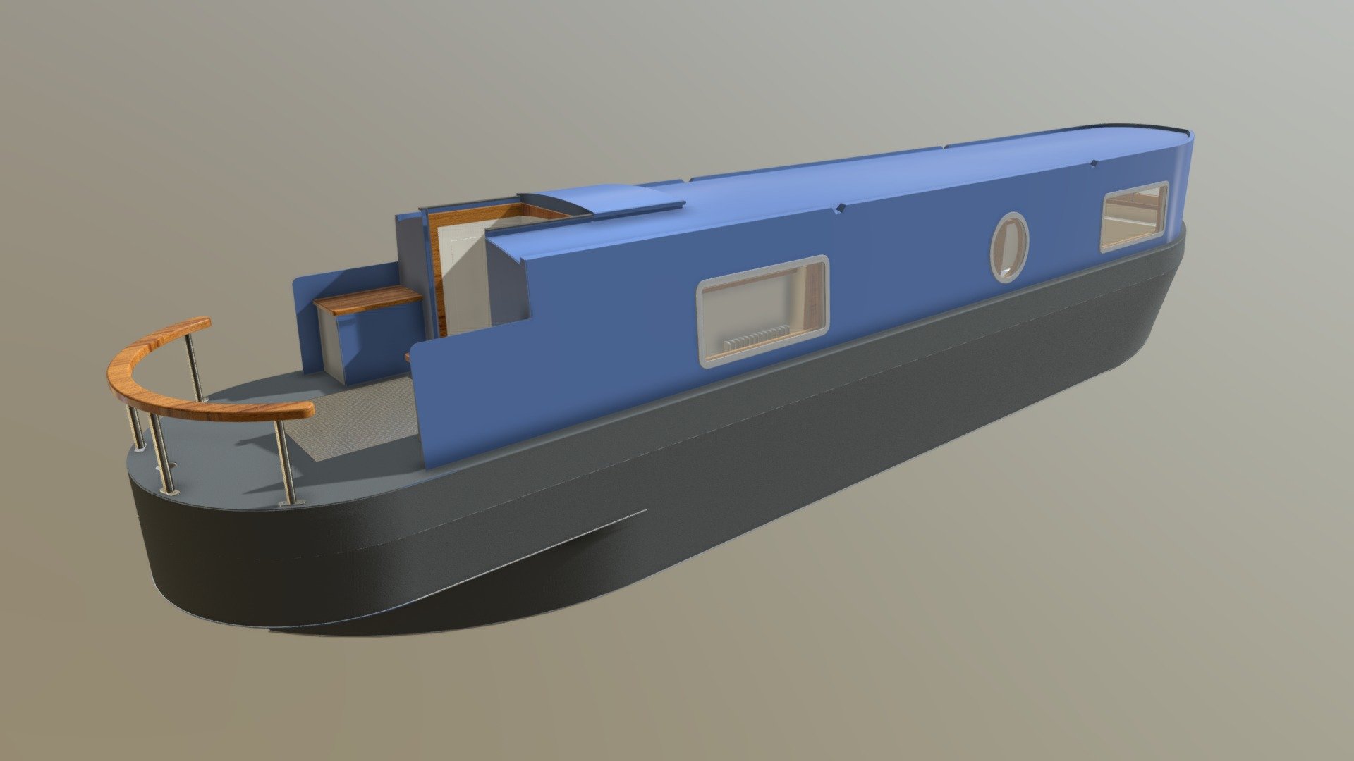 Aqueduct Narrowboat 16-9-19 - 3D model by stuartnorton 3d model