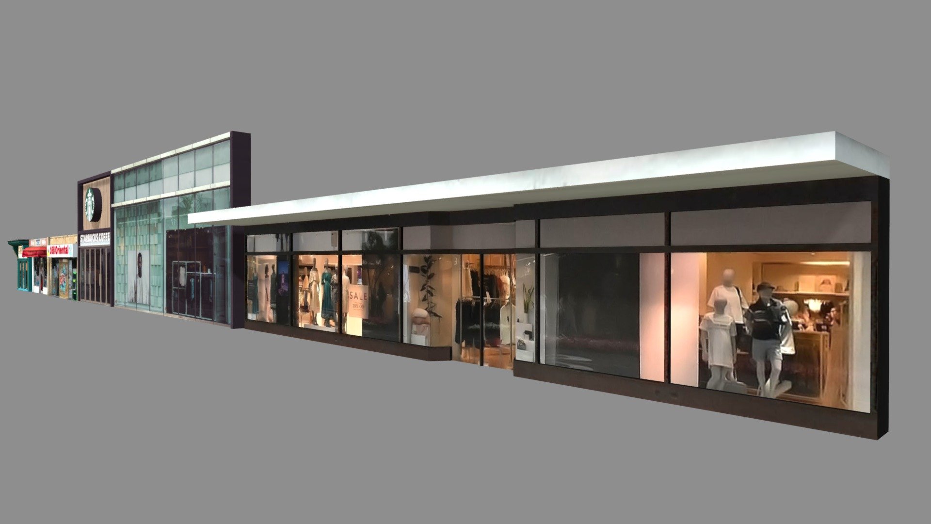 5 storefront low-poly models, perfect for game engines. Each model comes with color, spec, and a metal map 3d model