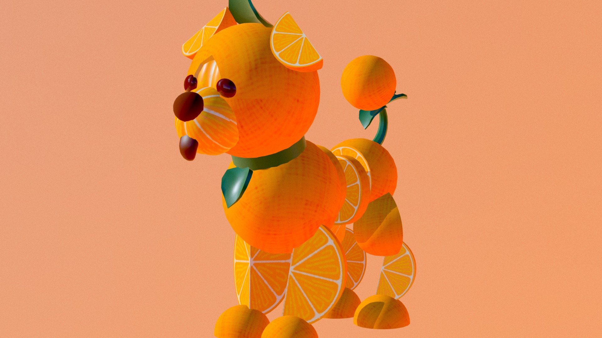 anyone for a creamsicle? - Orange Dog - Download Free 3D model by rahumbarger27 3d model