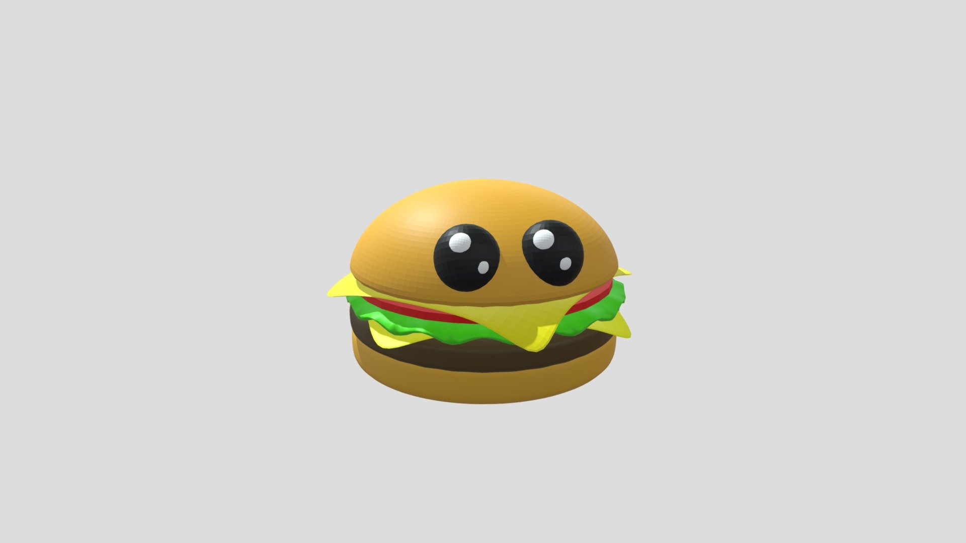 Cutie Burger - Download Free 3D model by riplich 3d model