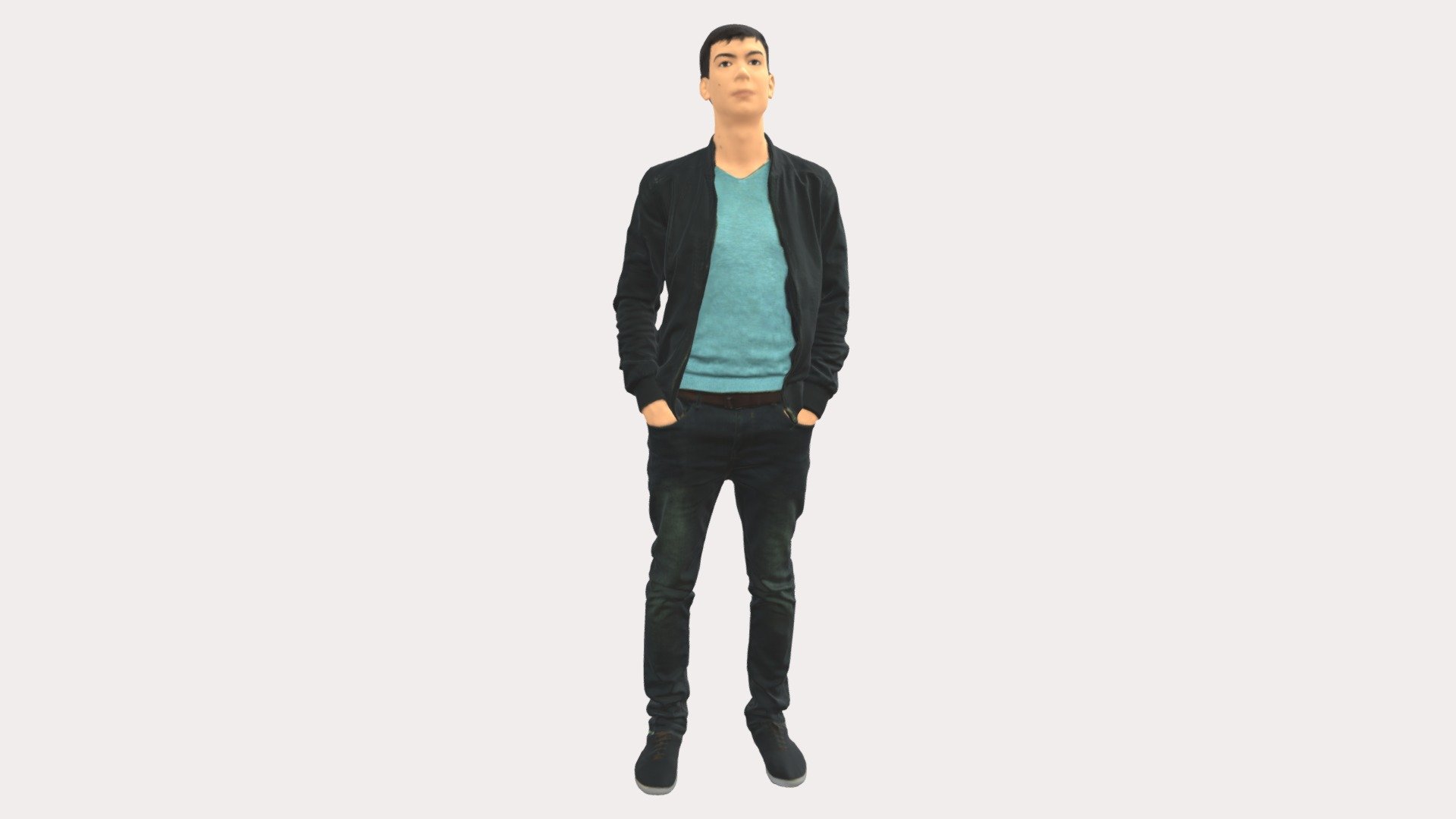 We provide unique 3d scanned models with realistic proportions for closeup and medium-distance views in artworks, paintings and classes. As well as architectural visualization projects.

Main features:




high-end realistic 3d scanned model;

realistic proportions;

highest quality;

low price;

saves you time for more time in landscaping and interiors visualization.

FEATURES 




3d scanned model 

Extremely clean

Edge Loops based

smoothable

symmetrical

professional quality UV map

high level of detail

high resolution textures

real-world scale

system unit: cm

TEXTURES 




Textural Resolution: 4096 x 4096

Color Map

The model is suitable for stereolithography 3d printing 

The model is also ready for fullcolour 3d printing - Man In Black Leather Jacket 0650 - Buy Royalty Free 3D model by 3DFarm 3d model