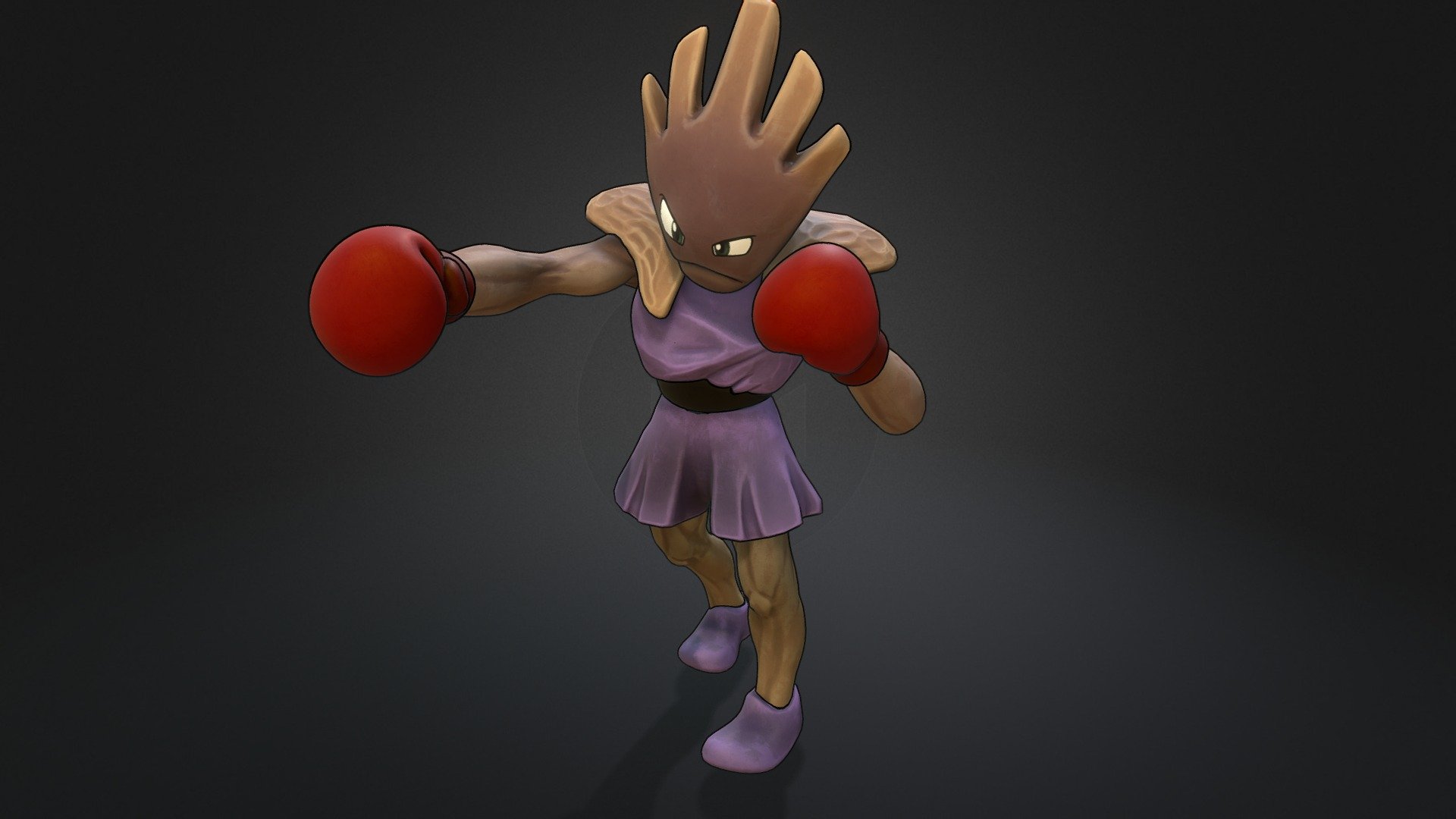 The punching one - Hitmonchan Pokemon - 3D model by 3dlogicus 3d model