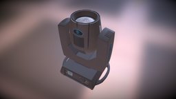 Moving Head Beam (high Poly) stage, canon, show, render, robot, light