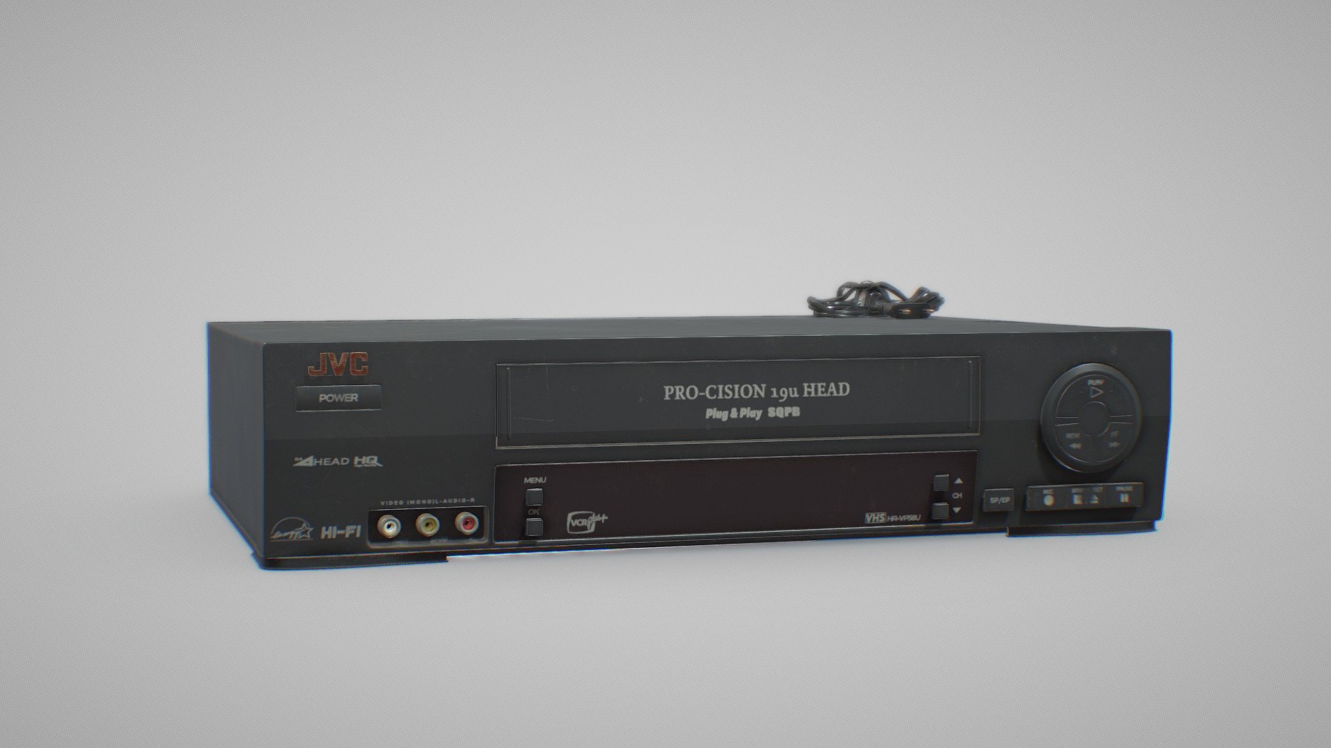 VHS Player JVC HR-VP584 VCR Player VHS Recorder

File Format .obj .ma .fbx

textures in.Tga PBR Textures

Production-Ready - film, game and advertising - VHS Player - Buy Royalty Free 3D model by FaceTheEdge 3d model