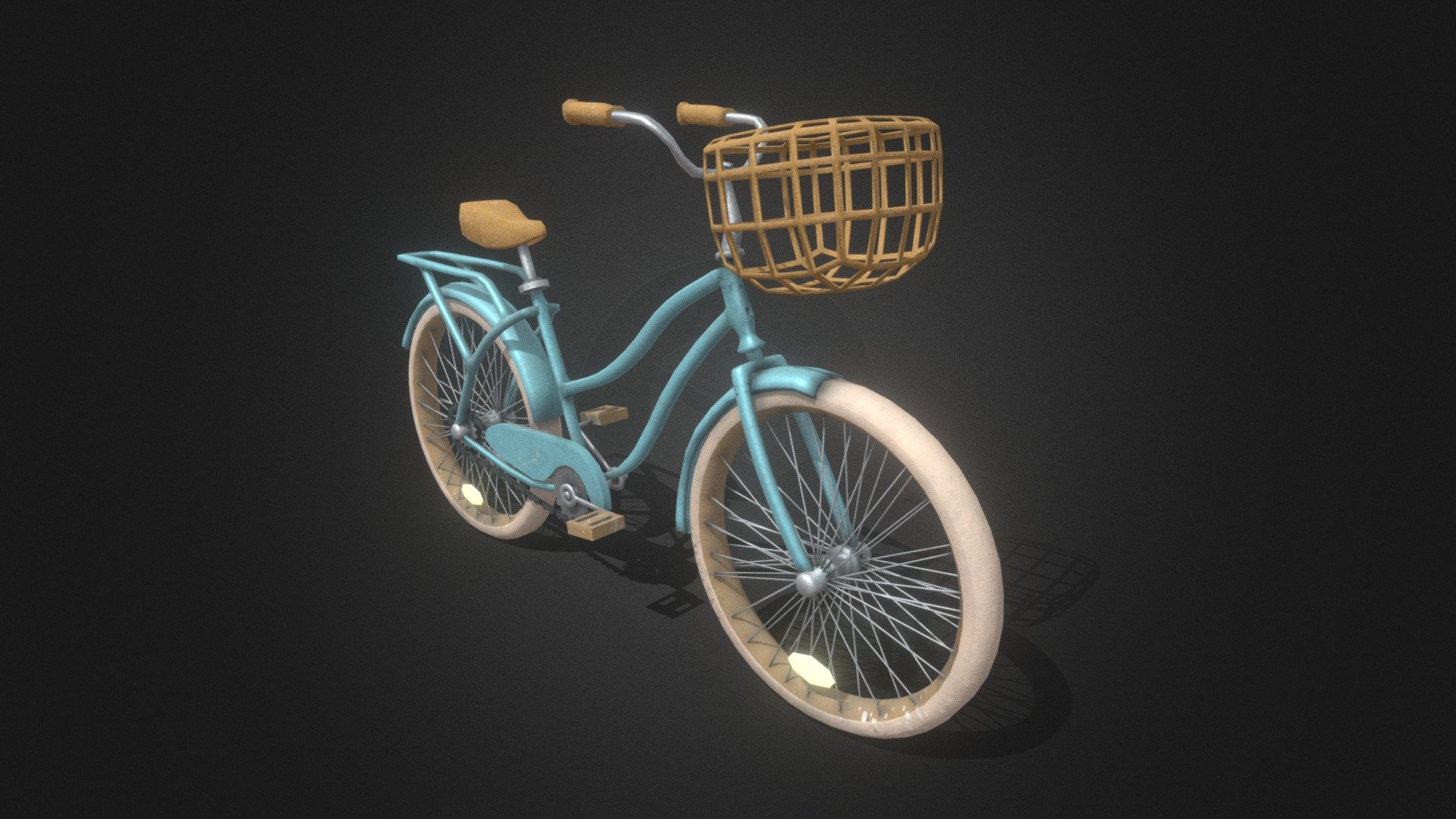 Game Asset modeled in Blender and textured in Substance, personal project just for fun, I hope you like it! 🌟 - Bicycle - Game Asset - Buy Royalty Free 3D model by Marina (@3dleaf) 3d model