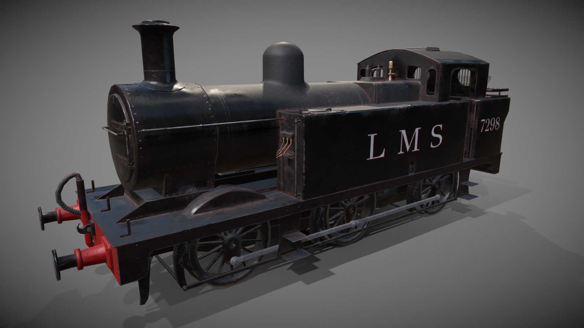Low poly Jinty Steam Locomotive

13178 polys 4096x4096 PBR textures.

Also included .psd for ease of editing colours and text 3d model