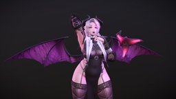 Vice Awakened (Virtual Daemon) curvy, succubus, originalcharacter, vrchat, anime3d, demoness, demongirl, vrmodel, noai
