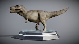 Tyrannosaurus Rex 4.0 trex, pedestal, raptor, triceratops, paleontology, jurassic, theropod, jurassicpark, jurassicworld, carnivores, blender, futuristic, animated, prehistoric, rigged, dinosaur, dino