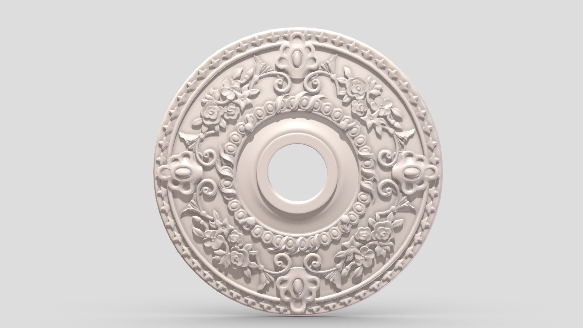 Hi, I'm Frezzy. I am leader of Cgivn studio. We are a team of talented artists working together since 2013.
If you want hire me to do 3d model please touch me at:cgivn.studio Thanks you! - Classic Ceiling Medallion 03 - Buy Royalty Free 3D model by Frezzy3D 3d model