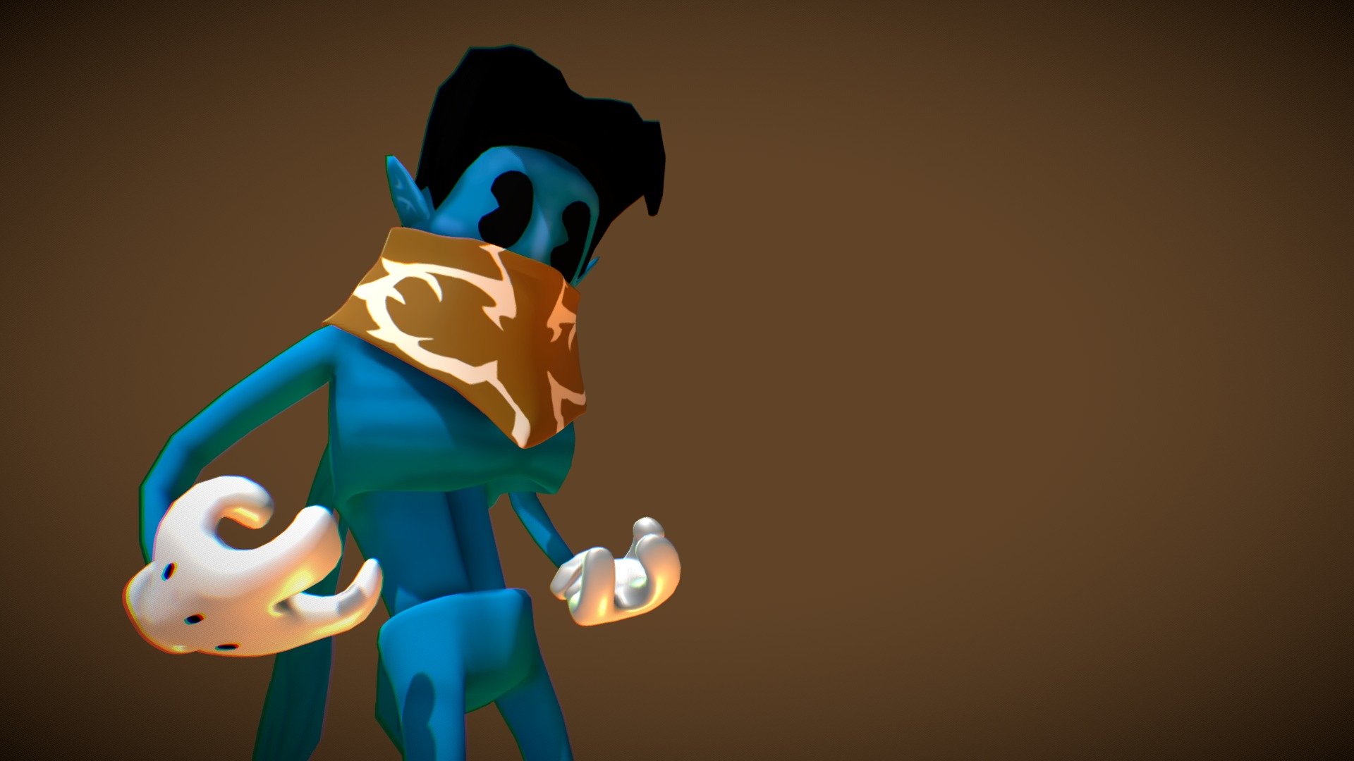Model of Raziel from Legacy of Kain stylized in 1920's cartoon.

Designed for my Soul reaver's snow ball/diorama.
Testing animation export - Cartoon Raziel - animation - 3D model by Naxyo 3d model