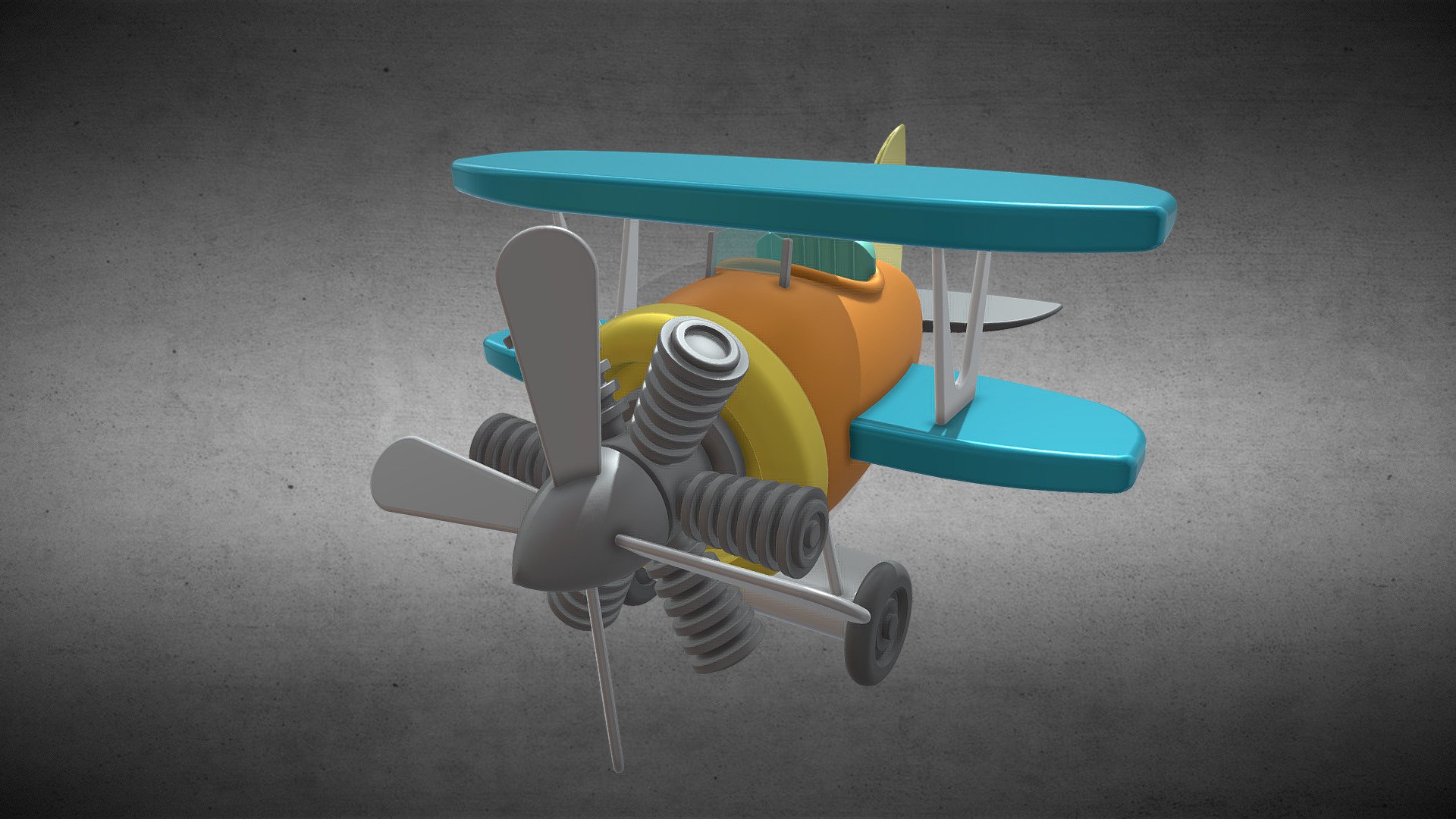 Plastic Toy plane - Toy Plane - Buy Royalty Free 3D model by COSEDIMARCO 3d model