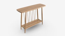 Console Table Ercol Shalstone John Lewis room, modern, wooden, cafe, console, indoor, brown, furniture, table, living, john, lewis, 3d, pbr, wood, interior, ercol, shalstone
