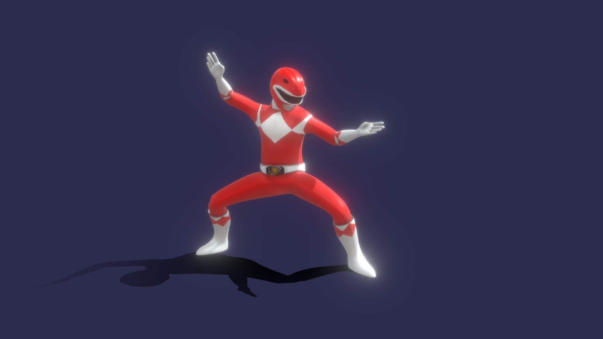 The Red Ranger is one of the members of the Mighty Morphin' Power Rangers team.

During the first stage of these Power Rangers, the Red Ranger was the leader of the team until Zordon created the White Ranger with more powers to be the new leader 3d model
