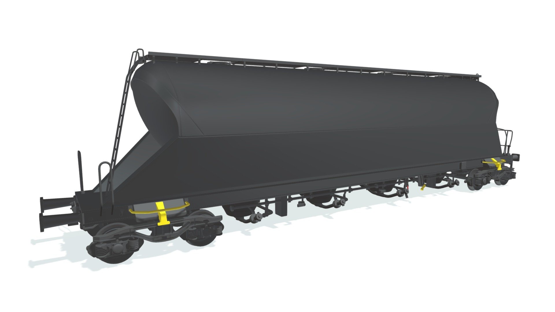 High quality 3d model of railroad silo tank train car.
All colors, text, logo can be easily modified 3d model