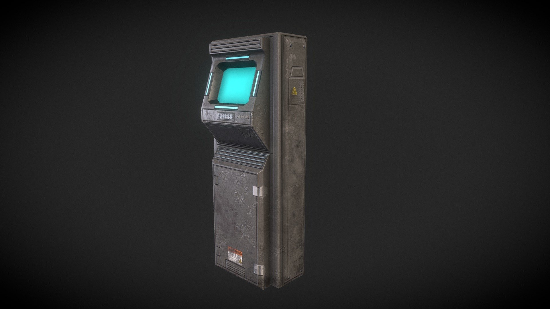 This piece was a texture/poly count optimization study, and was inspired by the computers in DOOM 2016. I just wanted to see how much detail was achievable with textures alone. I ended up with an extremely low poly model that I am really happy with! I created the model in Maya and textured and rendered it in substance painter 3d model