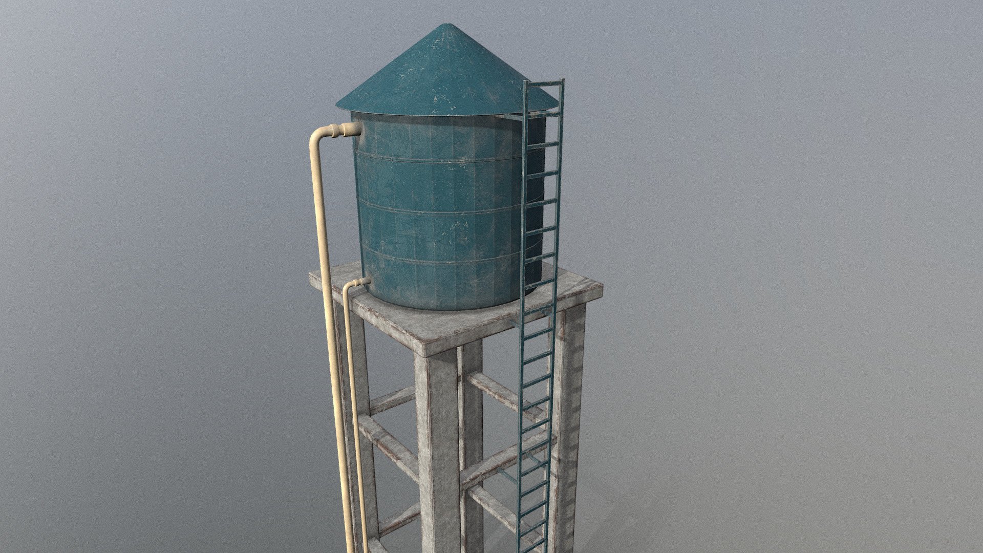 Water Tank - Low Poly

Water Tank - Low Poly (Real proportions).





files 4k textures PBR: Base Color, Height, Metallic, Normal and Roughness.




The object is a unique mesh and one single material.



The pivot point is centered at the base of the mesh (0.0.0).

The topology is quad-based.

Game Ready 3d model