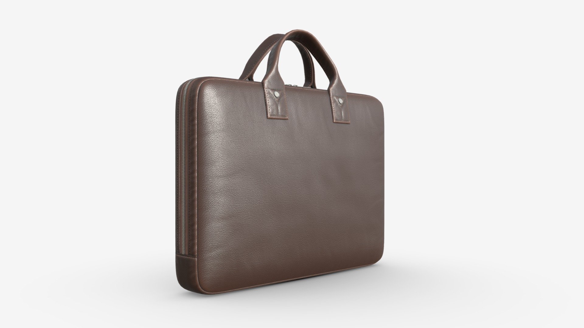 Leather laptop handbag 02 - Buy Royalty Free 3D model by HQ3DMOD (@AivisAstics) 3d model