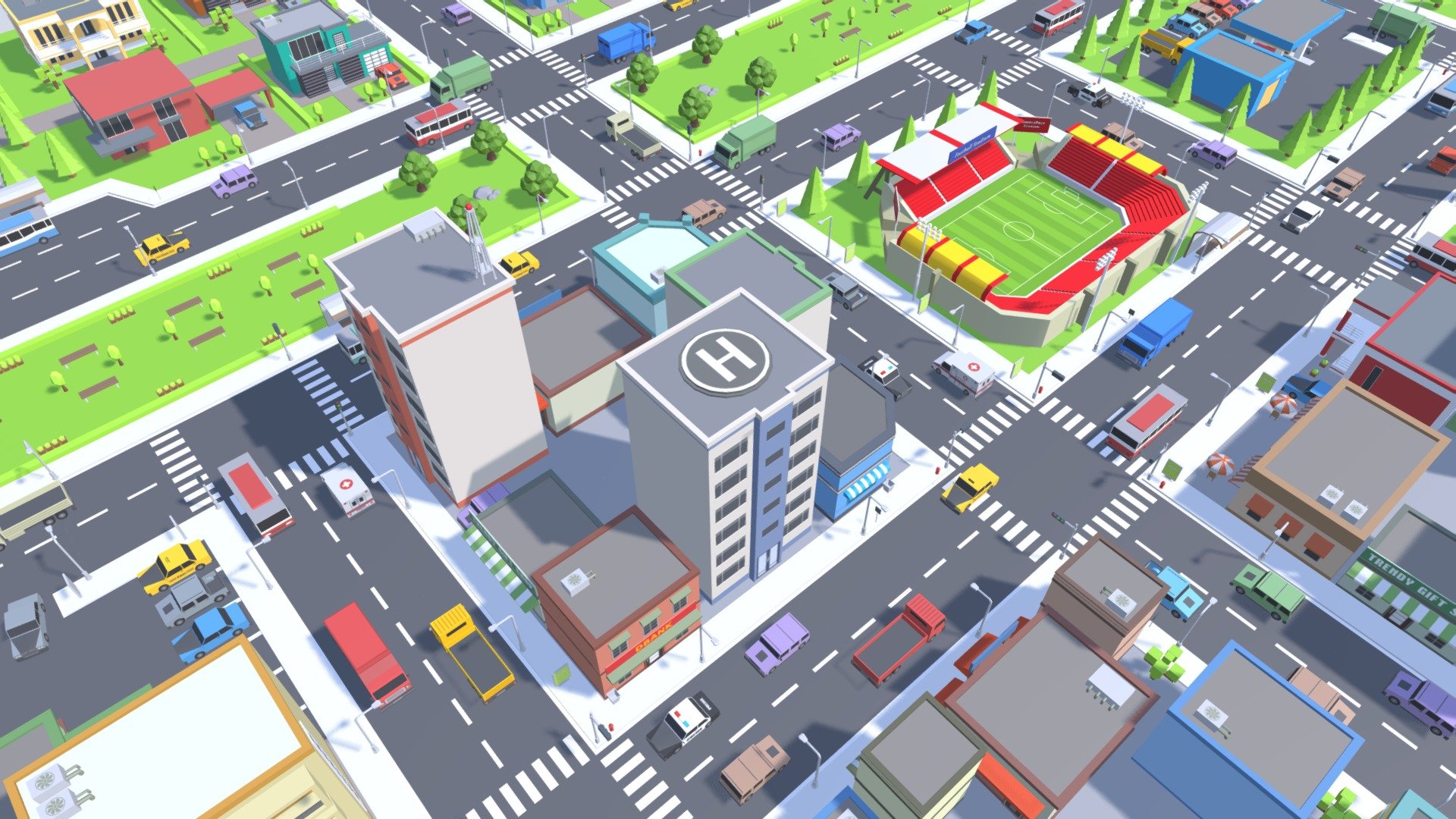 simplepoly_city_-_low_poly_assets - 3D model by vucuong.marketing 3d model