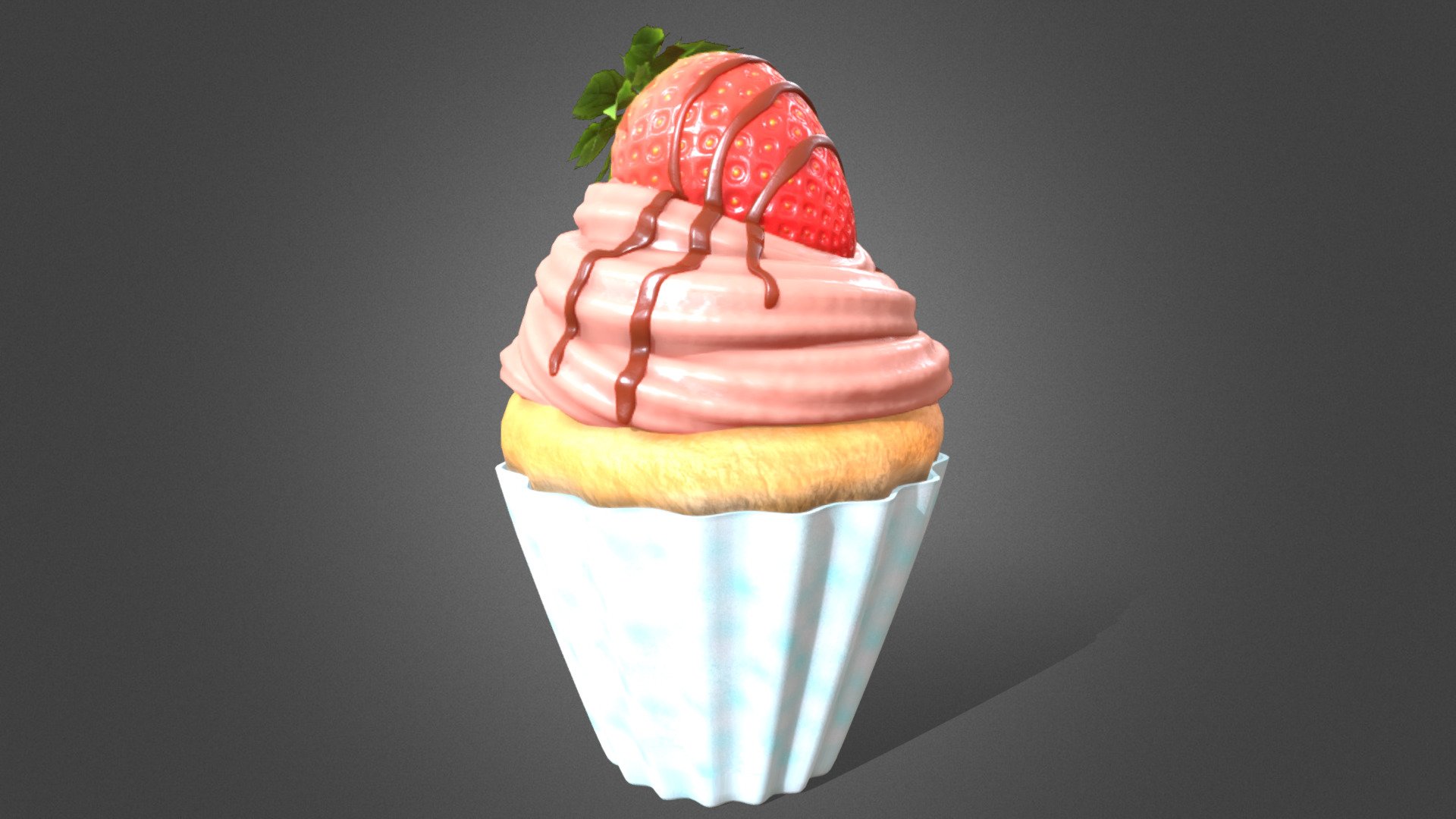 This is a redo of my previous cupcake model from 2019. I have learned quite a lot since then and I hope to improve my skills more in the future 3d model