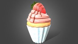 Strawberry Cupcake cake, cupcake, strawberry