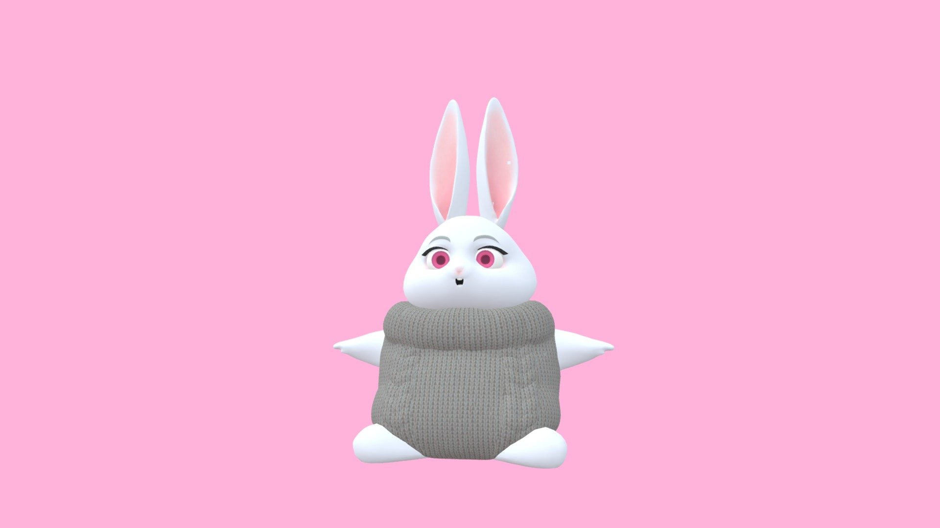 Rabbit - 3D model by pio (@apricotjam2525) 3d model