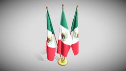 Mexico Flag Pack office, flag, desk, holder, pole