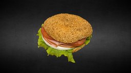 Sandwich food, 3d-scan, sandwich, photogrammetry, augmented-reality