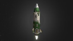 Rusted Warfare missile, nuclear, rusted, rts, stars, warfare, rocket, warhead, substance-painter, space