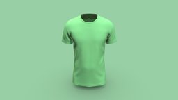 Short Sleeve Casual T-Shirt (Low Poly)