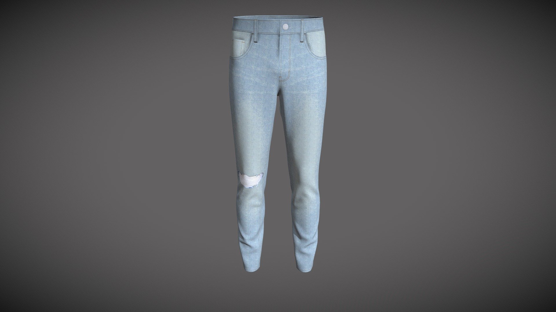 Cloth Title = Men’s Denim Pant Light Blue 

SKU = DG100066 

Category = Men 

Product Type = Pant 

Cloth Length = Regular 

Body Fit = Regular Fit 

Occasion = Casual  

Waist Rise = High Rise


Our Services:

3D Apparel Design.

OBJ,FBX,GLTF Making with High/Low Poly.

Fabric Digitalization.

Mockup making.

3D Teck Pack.

Pattern Making.

2D Illustration.

Cloth Animation and 360 Spin Video.


Contact us:- 

Email: info@digitalfashionwear.com 

Website: https://digitalfashionwear.com 

WhatsApp No: +8801759350445 


We designed all the types of cloth specially focused on product visualization, e-commerce, fitting, and production. 

We will design: 

T-shirts 

Polo shirts 

Hoodies 

Sweatshirt 

Jackets 

Shirts 

TankTops 

Trousers 

Bras 

Underwear 

Blazer 

Aprons 

Leggings 

and All Fashion items. 





Our goal is to make sure what we provide you, meets your demand 3d model