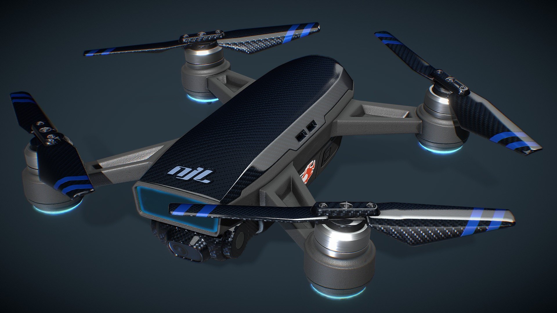 This Carbon Fiber Drone - UAV 3D model is ready to use for Virtual Reality (VR), Augmented Reality (AR), games and other real-time apps. The flight of UAVs may operate with various degrees of autonomy: either under remote control by a human operator or autonomously by onboard computers. Some time it is also used for surveillance purpose. This model has been created with PBR workflow. This is an AAA game model. 




Tries: 12940

Texture: 4K PBR Metalic Workflow (With clear coat texture)
 - Carbon Fiber Drone - Unmanned Aerial Vehicle - Buy Royalty Free 3D model by GameAnax 3d model