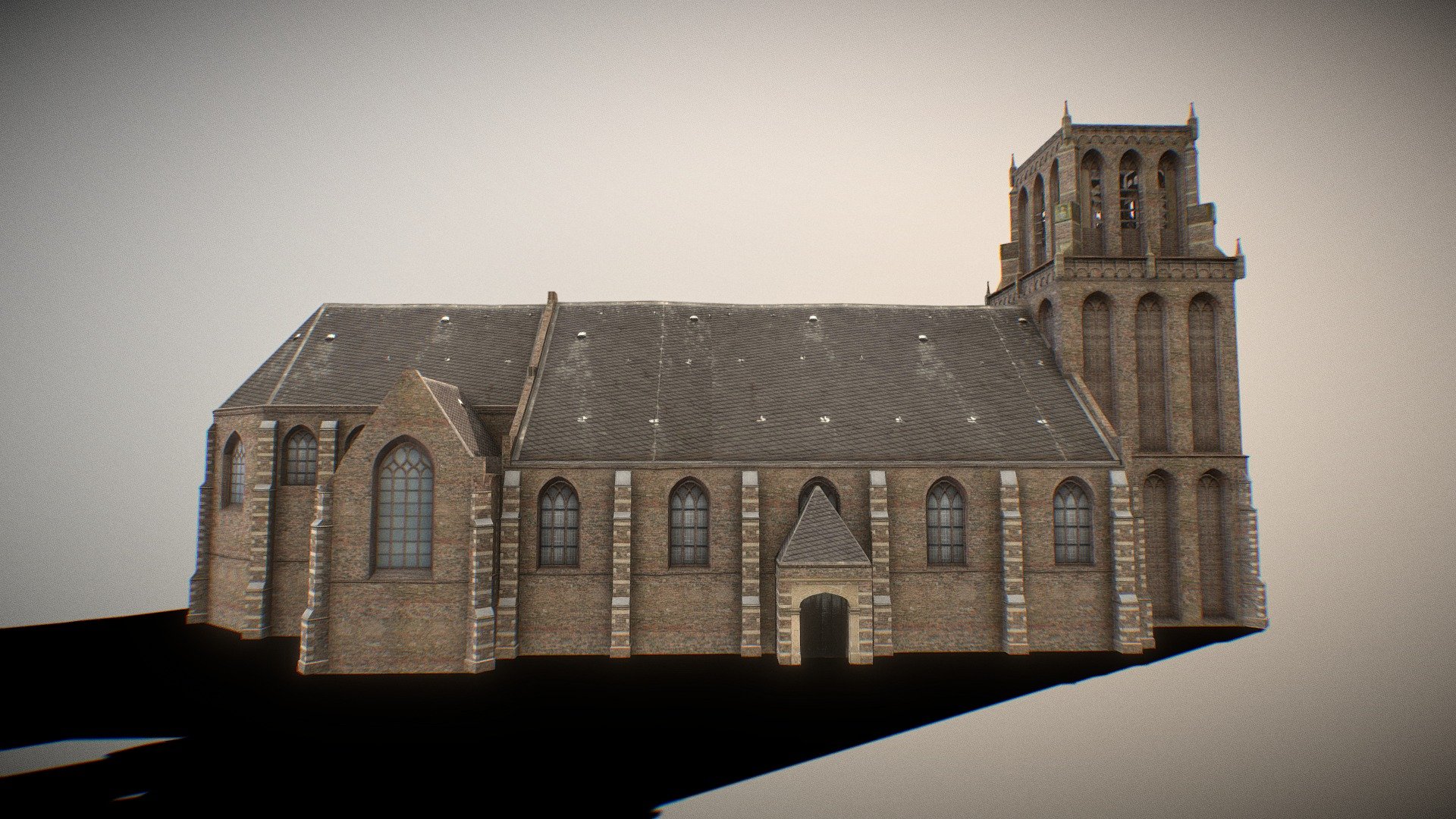 This is a 3d model of Old medieval church ready for V.R, A.R,games and other real-time PBR render engines like Unreal and Unity.
Low poly-game ready model of Old Church_ with 4k resolution textures.
This model is in real proportions 3d model