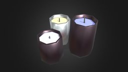 Household Props Challenge Day #27 furniture, candles, householdpropschallenge, blender, lowpoly