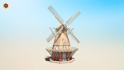 Copenhagen Windmill tower, power, wind, turbine, exterior, mill, outdoor, windmill, copenhagen, wind-mill, suburbs, architecture, building, wing