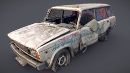 VAZ 2104 raw, capture, scanning, retro, reality, rusty, dirty, old, dusty, realitycapture, photogrammetry, scan, 3dscan, car, noai