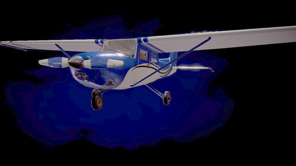 Here is a version of the cessna 172

It is modeled and animated in 3ds max, 
texturing is done in substance painter and photoshop - Plane - Download Free 3D model by osmosikum 3d model