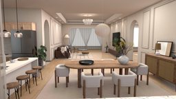 apartment living room interior ready for vr