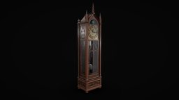 Grandfather Clock victorian, clock, vintage, medieval, antique, classic, gothic, old, wood